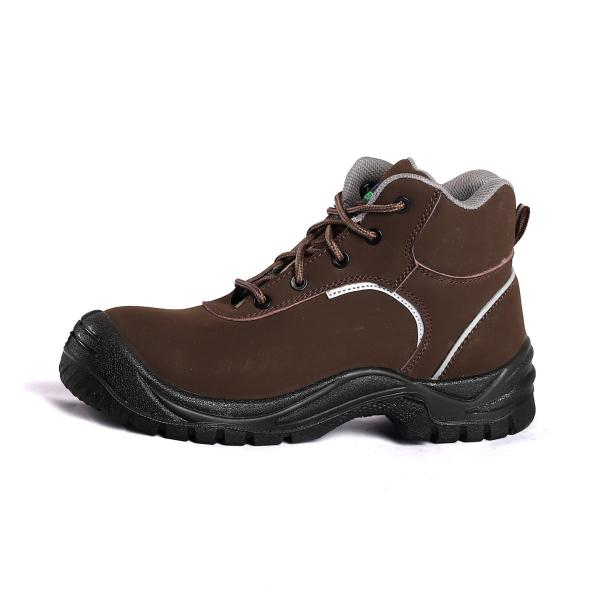 OEM S3 Microfiber leather Metal Eyelets Safety Boots Steel Toe Type with Lace-up Closure Work Shoes
