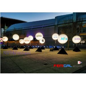 Customizable 220V LED Inflatable Event Lighting Balloon For Exhibition