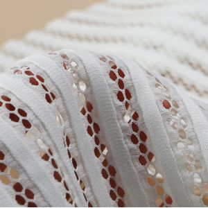 Sandwich striped mesh polyester screen mesh fabric polyester mesh material