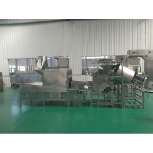 High Automation Soybean Peanut Frying Machine , Industrial Snack Frying
