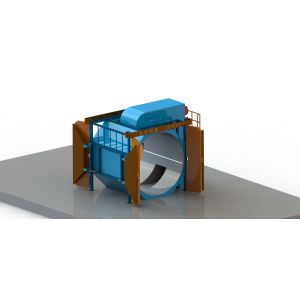 Plastic Product Making Shuttle Rotomolding Machine High Efficiency