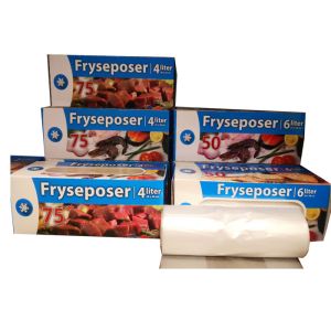 Clear Poly 1 Gallon Food Storage Freezer Bags With Recyclable Material