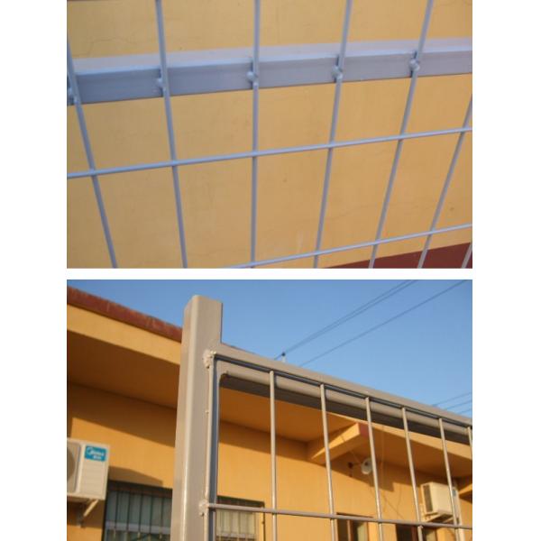 Powder coated 6’/1830mmx10’/3048mm width construction temp fence panels mesh 2"x4"/50mmx100mm*11.5ga frame 40mm*40*1.5mm