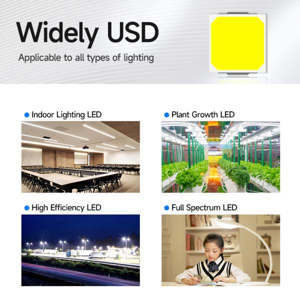 3030 Ra80 High Light Efficiency SMD LED 4000K 1W Two Chips 6V-6.2V Rohs