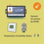 Multi Channel Temperature Monitoring System Ethernet With Cloud Data Logging