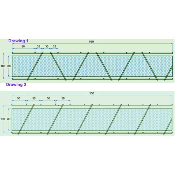 3D Galvanized Square Mesh Construction Panel