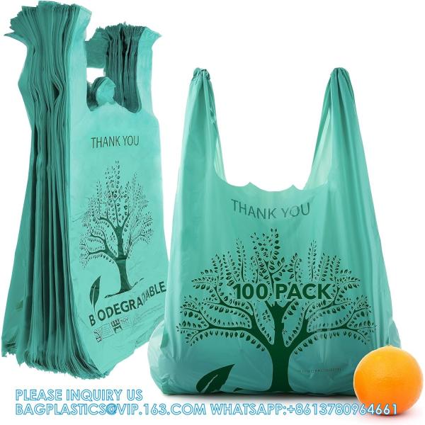 Compost Handle Trash Bags, 4-5 Gallon, Extra Thick 0.78 Mils, Wastebasket Liners Bags For Kitchen Bathroom Office