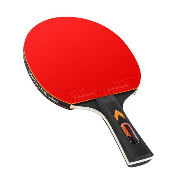 Double Reverse Rubber Table Tennis Rackets with 5 Plies Natural Wood Bottom and