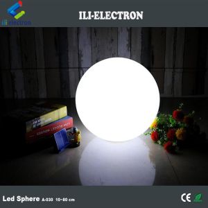 Illuminated plastic glowing balls