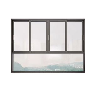 Waterproof Passive Aluminium Glass Sliding Windows with Level 9 Wind Pressure