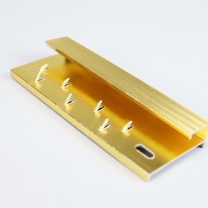 House Tile Edge Aluminum Carpet Edging With Adhesive Nail Strip