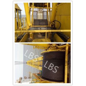 Small Size Tower Crane Winch 6 Ton 8 Ton With Special Drum Grooving