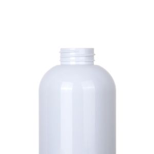 350ml 500ml White Red Pump Empty Shampoo Body Wash Plastic Round Container