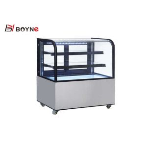 Vertical Refrigerated Display Cabinet 3- Layers Bakery Display Showcase