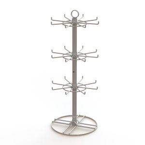 2 inch Wire Hooks Spinner Rotating Table top Display Rack Hooks Spinner Metal