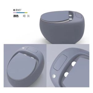 Mix Pit Spacing 305mm Single Piece Toilet Multicolor Touch Flushing