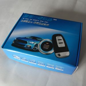 Car security alarm system smart button engine starter with PKE Keyless entry