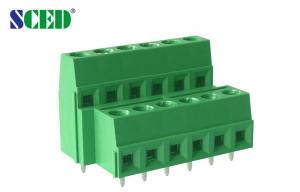 Wholesale Double Levels PCB Terminal Block Green 5.08mm 10A Plastic Nickel Plated from china suppliers