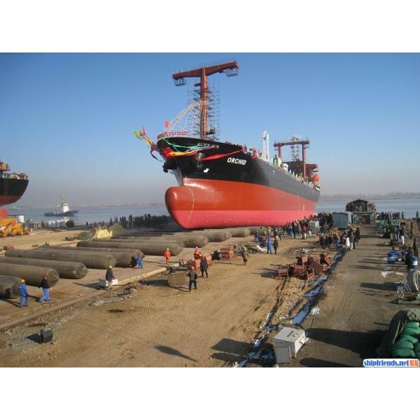 High Specification Cord Rubber Ship Launching Airbags 4-12 Layers 1.8*12m