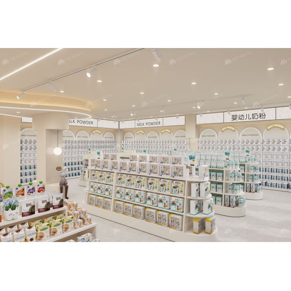 BBC013 Branding Shop Showcase Space-Saving Shop Cabinet Baby Shop Display for Store Design