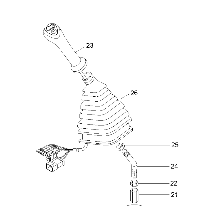China Excavator Parts Joystick XKAY-01428 LH XKAY-01429 RH Handle Assy For R250LC9 R290LC9 on sale