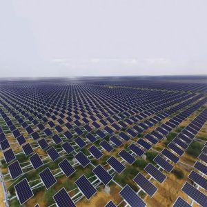 Concrete Base Double Pole PV Panel Mounting Brackets