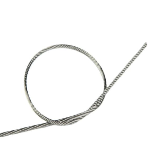 High Tolerance Polished Stainless Steel Wire Rope for Plastic Coated 304 and 316 Material