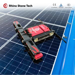 Remote Control Solar Panel Cleaning Robot for PV Power Station Maintenance