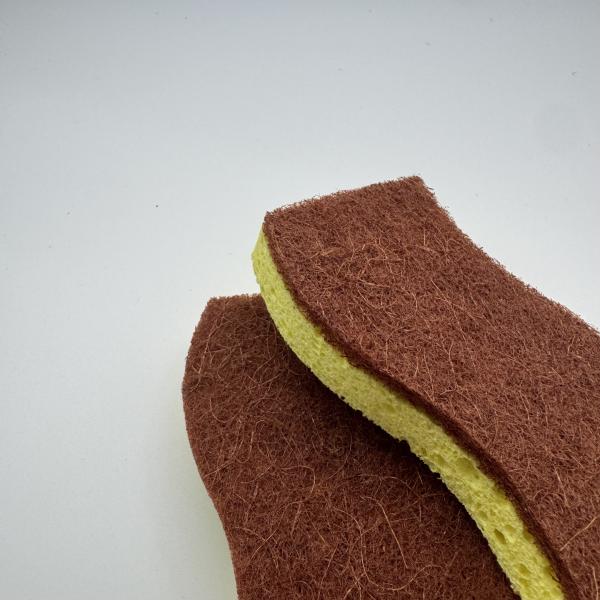 Magic Double-Sided Wood Pulp Kitchen Sponge for Dishwashing