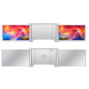 China Dual 14-Inch FHD Laptop Monitor Compatible With 13.5-16.5-Inch Laptops Dual Type-C Supporting Audio Video Mini HDMI HDR on sale