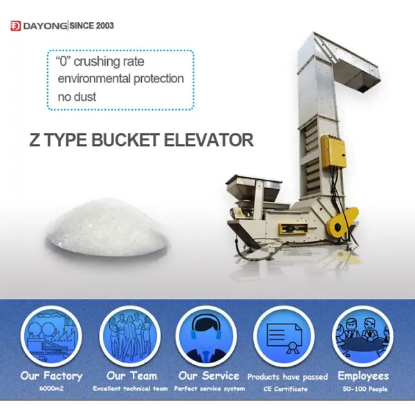 Popcorn Cashew Z Type Bucket Conveyor Multi Function Z Elevator
