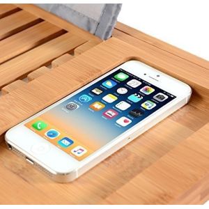 Home Furniture Bamboo Extendable Bath Caddy Bathtub Tray Customized