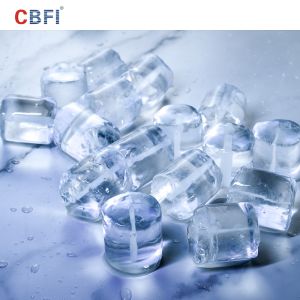 SUS440C 30 Ton Automatic Ice Tube Machine Make Solid Flat Cut End Ice Tubes With