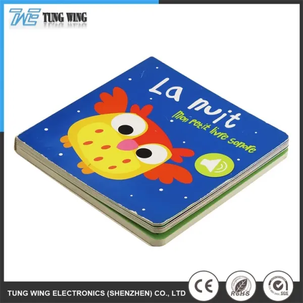 Customized Size ABS Material CE Certified Electric Push Button Sound Book Educational Toy
