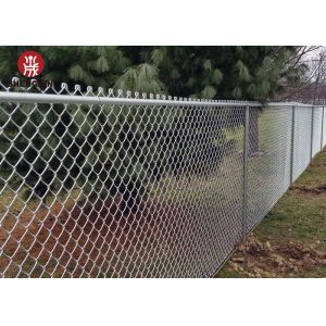 5ft 3m Chain Link Mesh Fence Galvanized / Pvc Coated