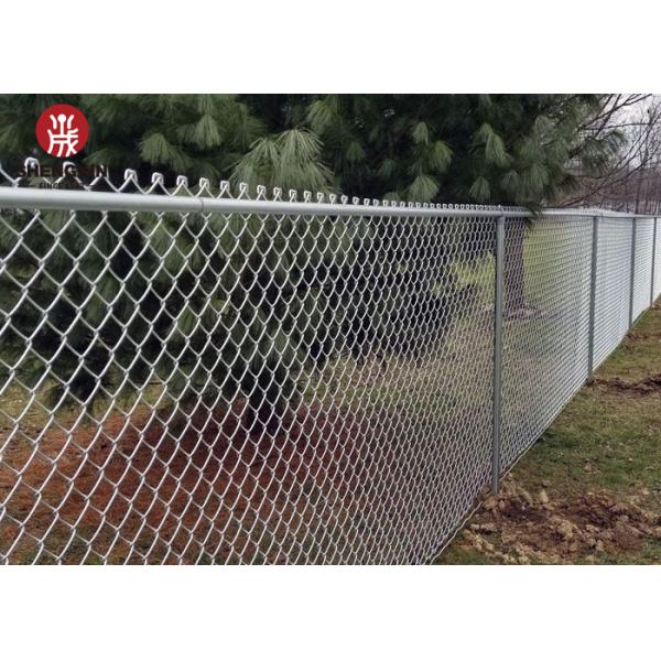 5ft 3m Chain Link Mesh Fence Galvanized / Pvc Coated