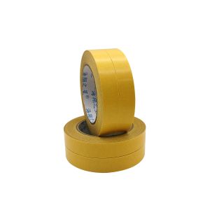 China Wholesale Price Hot Melt Carpet Tape Double Sided Rubber Adhesive Pressure Sensitive Hot Melt Ginger Free Sample for Masking on sale