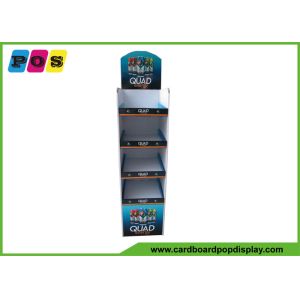 Beverage Stable POP Cardboard Merchandising Displays With Four Shelves FL032