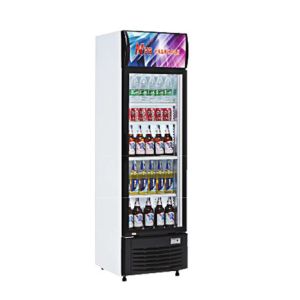 Single Door Commercial Drink Fridge Beverage Display Cooler With LED Light