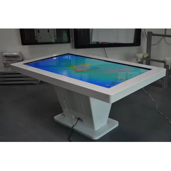 55-Inch T-Shaped Smart Multi Touch Screen Table All-in-One LCD Interactive Entertainment Business Presentation Touch Table