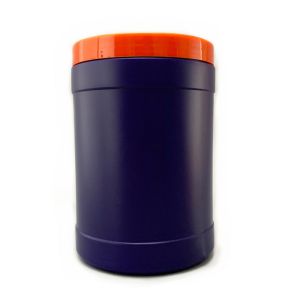 FDA Cylinder Coffee Plastic Powder Canister 1200ml Container With Lid