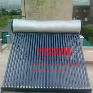 Wholesale 200L Silver Non Pressure Water Tank Enamal White Outer Tank Solar Water Heater Vacuum Tube Solar Geyser from china suppliers