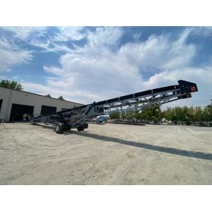 Portable Mobile Stacker Conveyor for Sand, Gravel & Bulk Material Handling