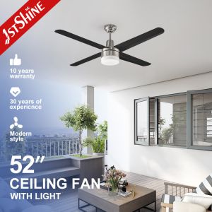 SAA 52in 110V Modern LED Ceiling Fan With Metal Blades