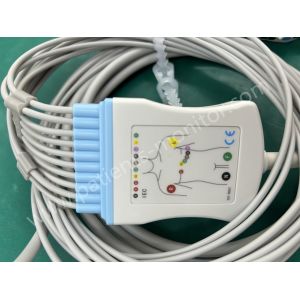 Mortara Q-Stress 60-00186-01 IEC 10-lead 12pins EKG ECG Cable DLMOR-011-05