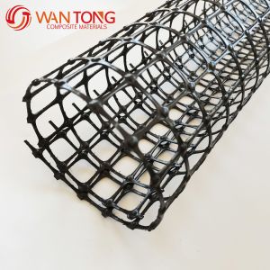 High Tensile Strength 50-50kn PP Biaxial Geogrid for Chinese Road Reinforcement