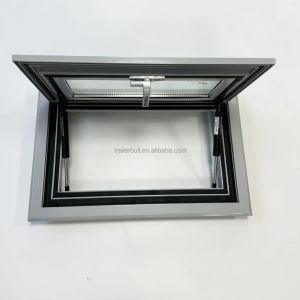 90 Degree Square Window Corner Tempered Glass RV Windows for Motorhome Camper