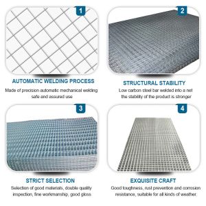 Finest Direct Supply 4x2 Galvanized Welded Wire Mesh Panel with Corrosion