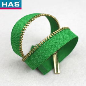 #3 Metal Brass Open Ended Custom Metal Zipper For Jackets Or Bags