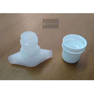 China Leak Proof HDPE Spout Cap Manufacturers 9.6mm Inner Size For Laundry Liquid Pouch on sale